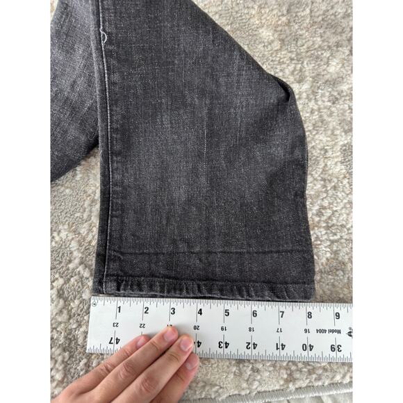 Ralph Lauren Jean Co Size 16 Classic Straight Denim Jeans Black Button Zip Pants - Picture 8 of 13